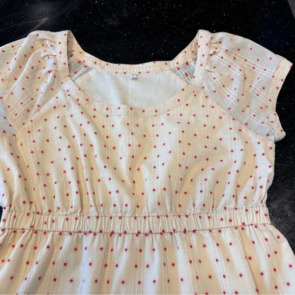 J. Crew Cream Polka Dot Midi Dress - Picture 7 of 7